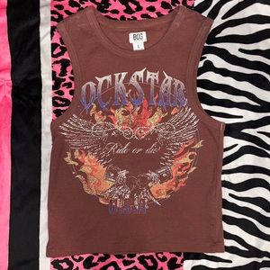 Brown y2k BDG cropped tank top
